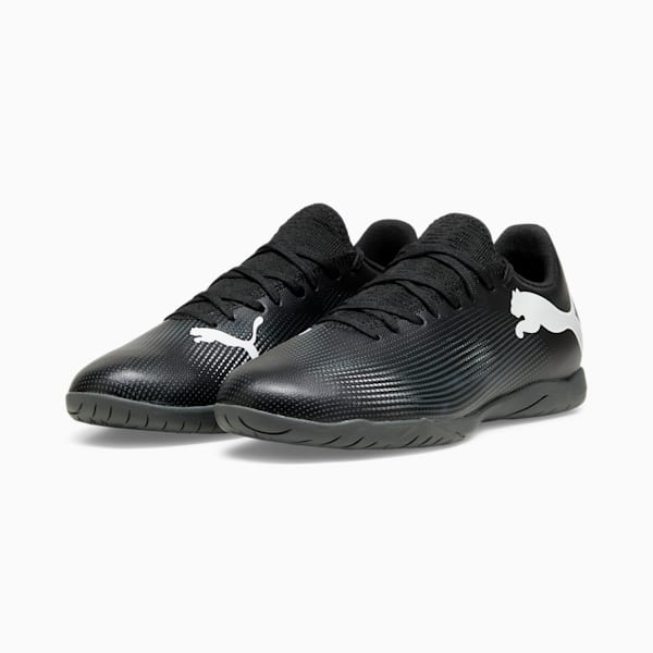 Tacos de fútbol para hombre FUTURE 7 PLAY IT, PUMA Black-PUMA White, extralarge