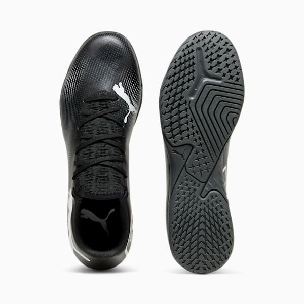 Tacos de fútbol para hombre FUTURE 7 PLAY IT, PUMA Black-PUMA White, extralarge