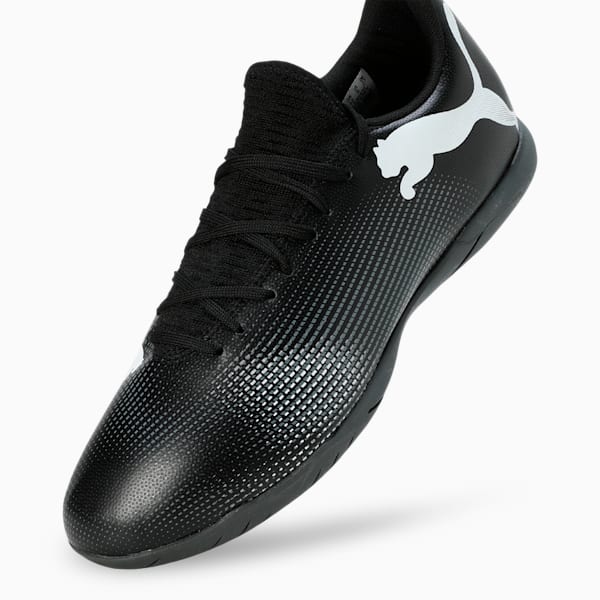 FUTURE 7 PLAY IT Men's Indoor Court Shoes, PUMA Black-PUMA White, extralarge-IND