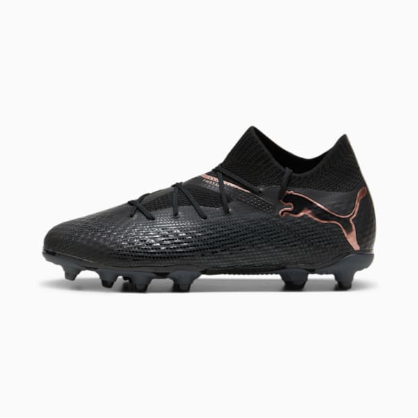 FUTURE 7 PRO FG/AG Big Kids' Soccer Cleats, Kurim Puma branding to chest and back, extralarge