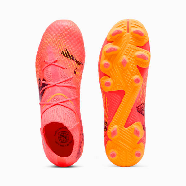 Tacos de futbol para niño FUTURE 7 PRO FG/AG, Sunset Glow-PUMA Black-Sun Stream, extralarge