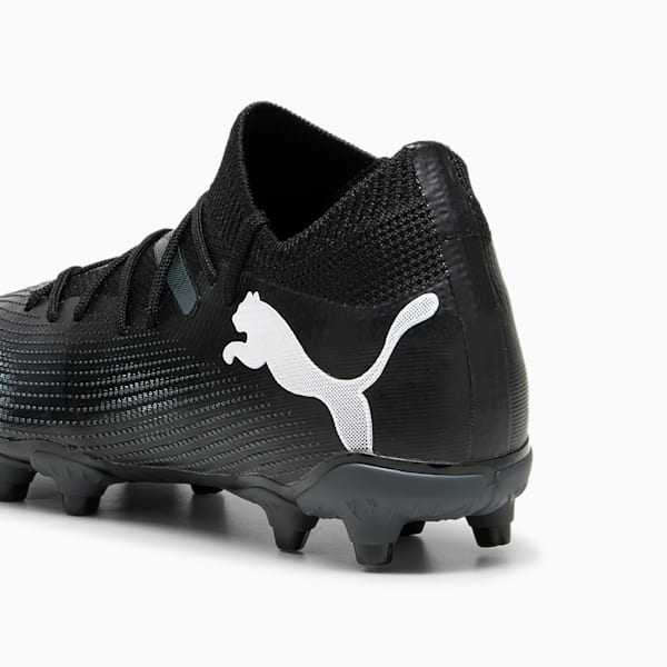 Tacos de fútbol juvenil FUTURE 7 MATCH FG/AG, PUMA Black-PUMA White, extralarge