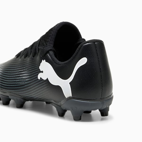 FUTURE 7 PLAY FG/AG Kids' Soccer Cleats, PUMA Black-PUMA White, extralarge