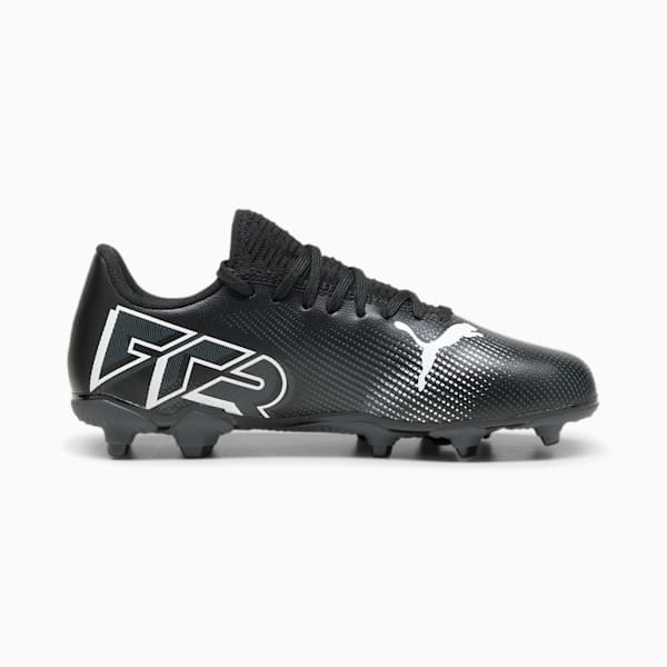 Tacos de fútbol juvenil FUTURE 7 PLAY FG/AG, PUMA Black-PUMA White, extralarge