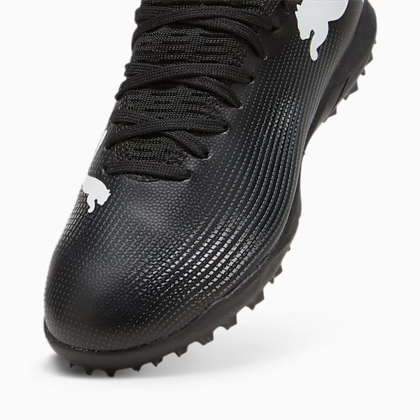 Tacos de fútbol juvenil FUTURE 7 PLAY TT, PUMA Black-PUMA White, extralarge