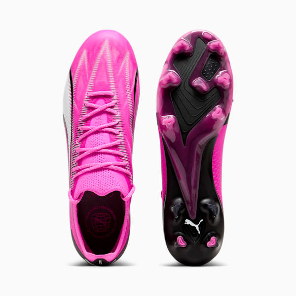 Tacos de fútbol ULTRA ULTIMATE FG/AG, Poison Pink-PUMA White-PUMA Black, extralarge