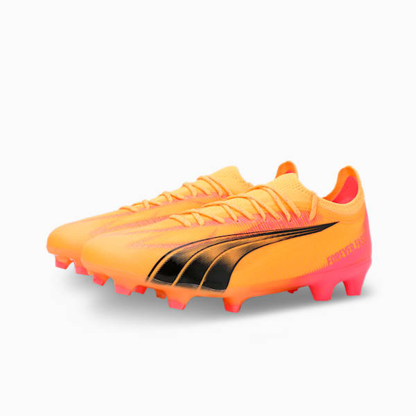 ULTRA ULTIMATE FG/AG Football Boots, Sun Stream-PUMA Black-Sunset Glow, extralarge-IND