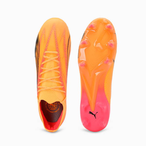 ULTRA ULTIMATE FG/AG Football Boots, Sun Stream-PUMA Black-Sunset Glow, extralarge-IND