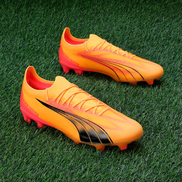 ULTRA ULTIMATE FG/AG Unisex Football Boots, Sun Stream-PUMA Black-Sunset Glow, extralarge-IND