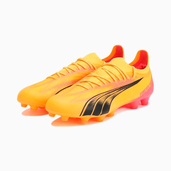 メンズ ウルトラ アルティメット HG/AG サッカースパイク, Sun Stream-PUMA Black-Sunset Glow, extralarge-JPN