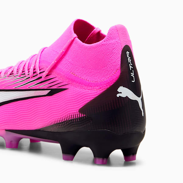 ULTRA PRO Firm Ground/Artificial Ground Men's Soccer Cleats, Poison Pink-PUMA White-PUMA Black, extralarge