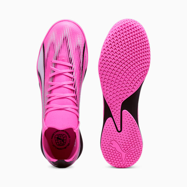 ULTRA MATCH IT Men's Soccer Cleats, Poison Pink-PUMA White-PUMA Black, extralarge