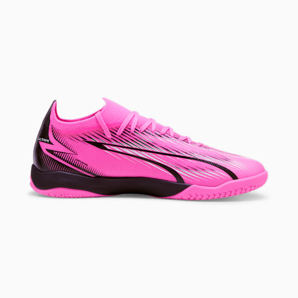 ULTRA MATCH Men's Indoor Court Shoes, Poison Pink-PUMA White-PUMA Black, extralarge-IND