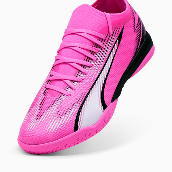 ULTRA MATCH IT Men's Soccer Cleats, Poison Pink-PUMA White-PUMA Black, extralarge