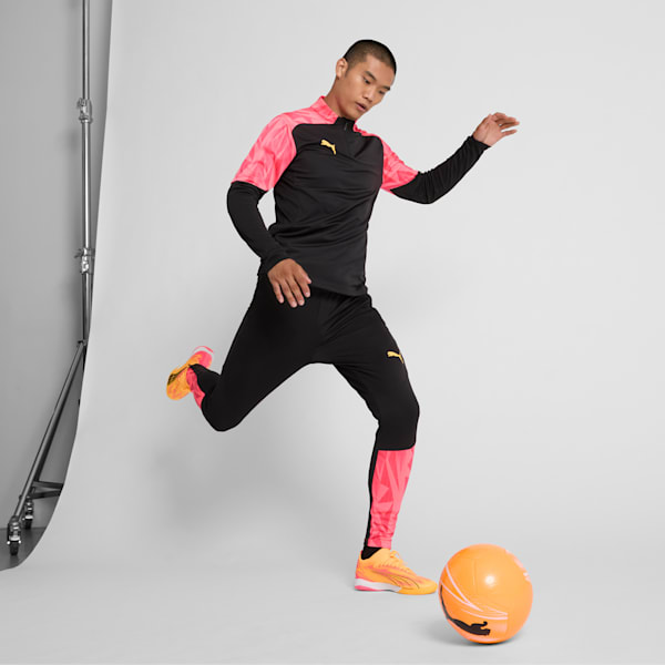 ULTRA MATCH Indoor Trainer Men's Soccer Cleats, Sun Stream-PUMA Black-Sunset Glow, extralarge