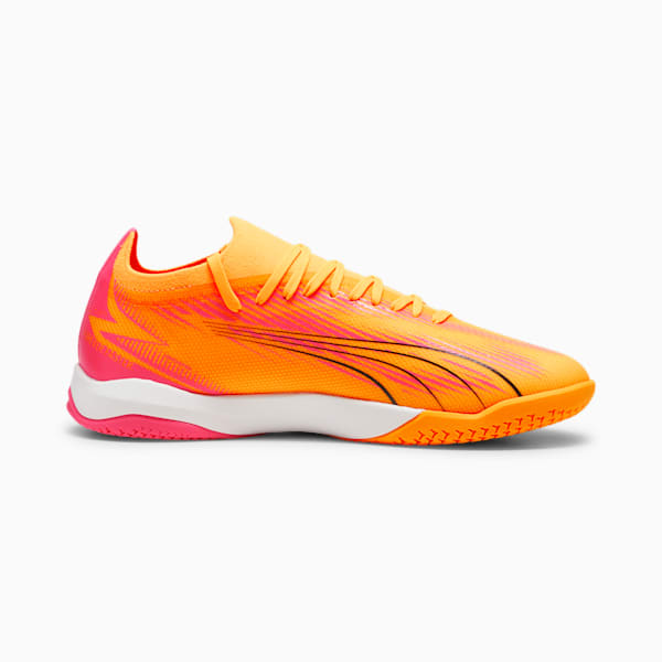 Tacos de fútbol para hombre ULTRA MATCH IT, Sun Stream-PUMA Black-Sunset Glow, extralarge