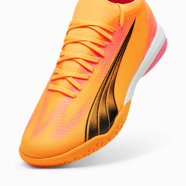 Tacos de fútbol para hombre ULTRA MATCH IT, Sun Stream-PUMA Black-Sunset Glow, extralarge