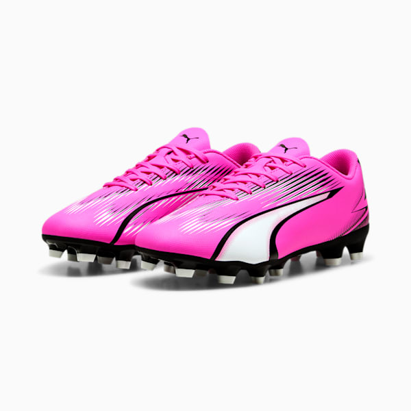 ULTRA PLAY FG/AG Men's Football Boots, Poison Pink-PUMA White-PUMA Black, extralarge-AUS