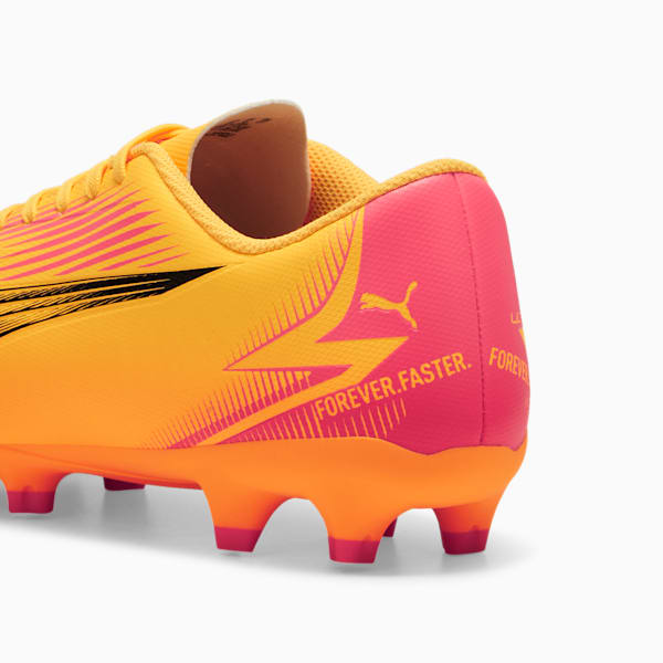 Tacos de fútbol para hombre ULTRA PLAY FG/AG, Sun Stream-PUMA Black-Sunset Glow, extralarge