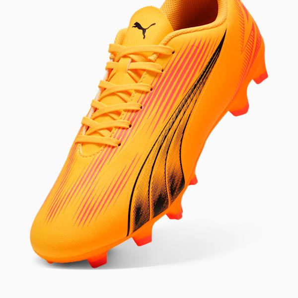 Tacos de fútbol para hombre ULTRA PLAY FG/AG, Sun Stream-PUMA Black-Sunset Glow, extralarge