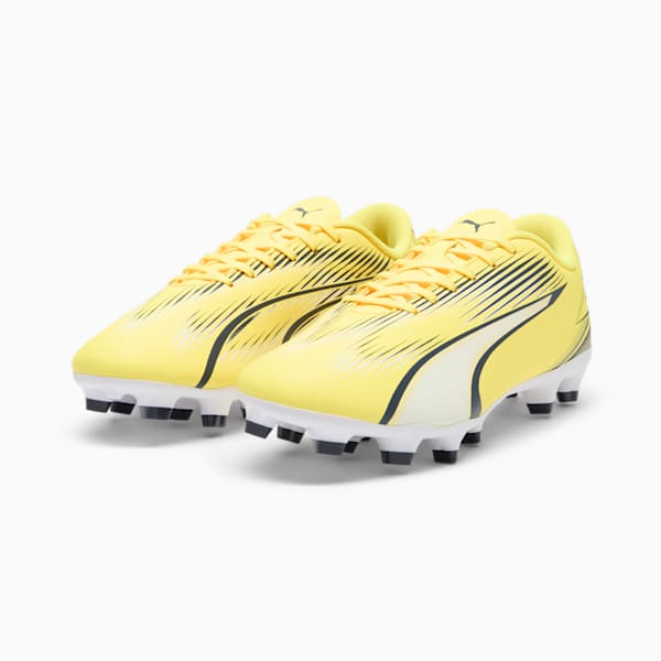 ULTRA PLAY Firm Ground/Artificial Ground Men's Soccer Cleats, Yellow Blaze-PUMA Navy-PUMA White, extralarge
