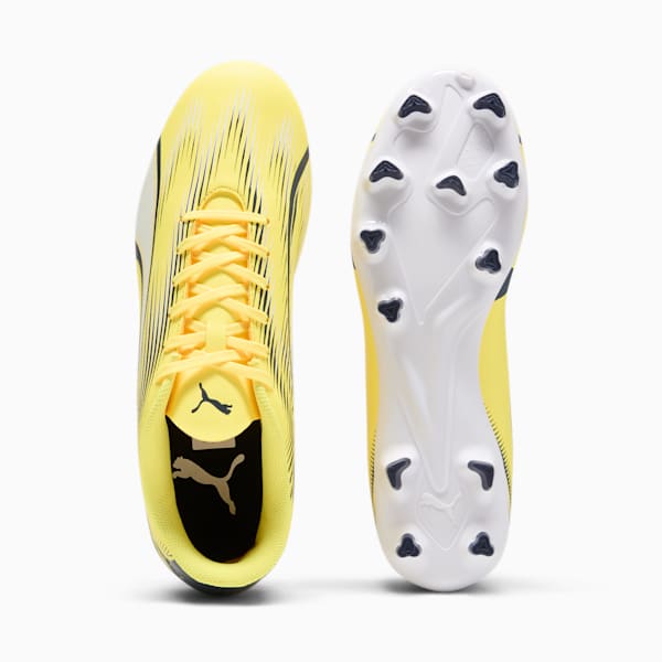 ULTRA PLAY Firm Ground/Artificial Ground Men's Soccer Cleats, Yellow Blaze-PUMA Navy-PUMA White, extralarge