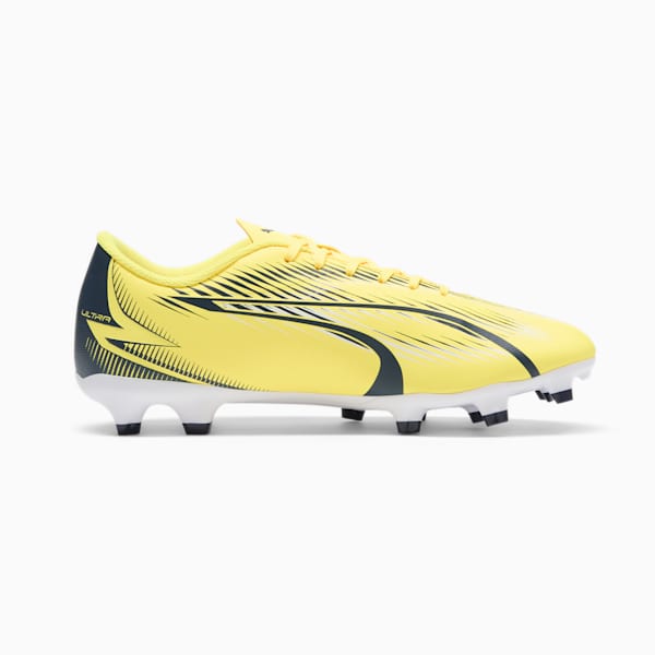 ULTRA PLAY Firm Ground/Artificial Ground Men's Soccer Cleats, Yellow Blaze-PUMA Navy-PUMA White, extralarge