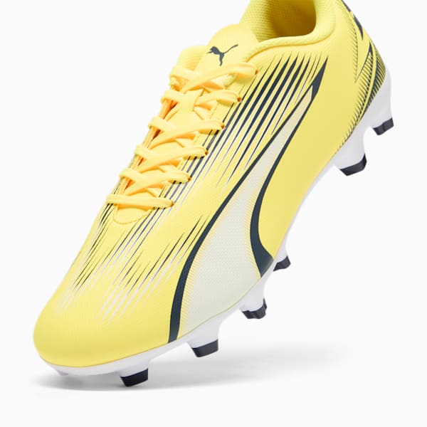 ULTRA PLAY Firm Ground/Artificial Ground Men's Soccer Cleats, Yellow Blaze-PUMA Navy-PUMA White, extralarge