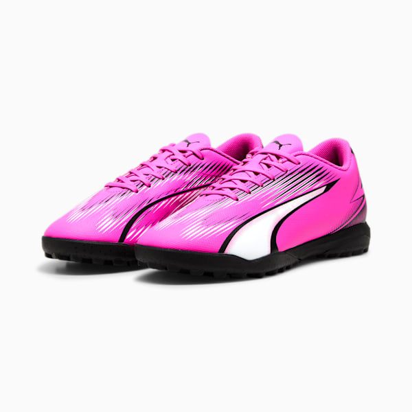 Tacos de fútbol ULTRA PLAY TT, Poison Pink-PUMA White-PUMA Black, extralarge