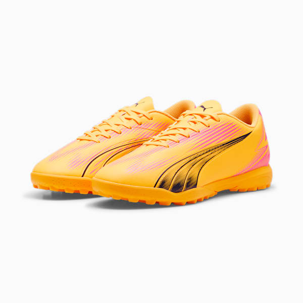 ULTRA PLAY TT Football Boots, Sun Stream-PUMA Black-Sunset Glow, extralarge-IND