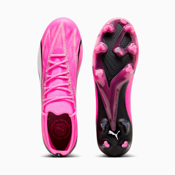 ULTRA ULTIMATE Firm Ground/Artificial Ground Women's Soccer Cleats, Poison Pink-PUMA White-PUMA Black, extralarge