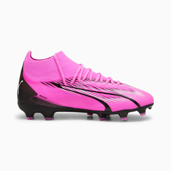 ULTRA PRO FG/AG Big Kids' Soccer Cleats, Poison Pink-PUMA White-PUMA Black, extralarge