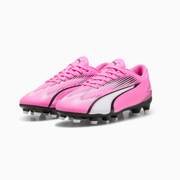 ULTRA PLAY FG/AG Youth Football Boots, Poison Pink-PUMA White-PUMA Black, extralarge
