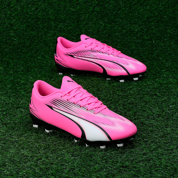 ULTRA PLAY FG/AG Youth Football Boots, Poison Pink-PUMA White-PUMA Black, extralarge-IND