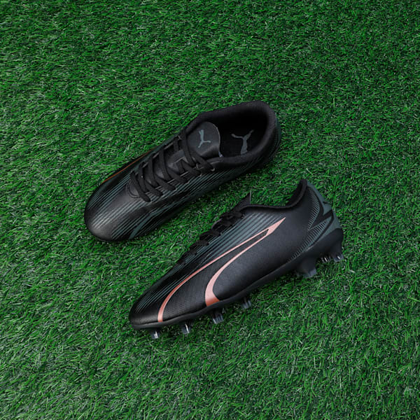 ULTRA PLAY FG/AG Youth Football Boots, PUMA Black-Copper Rose, extralarge-IND