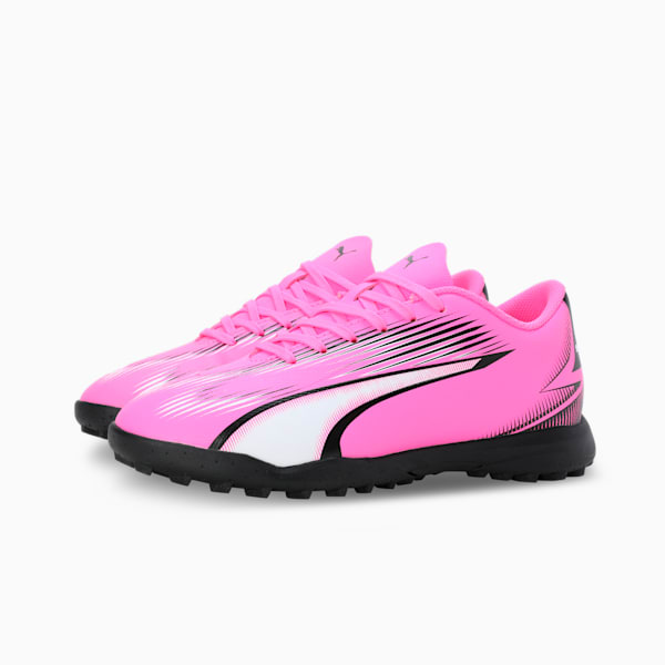 ULTRA PLAY TT Youth Football Boots, Poison Pink-PUMA White-PUMA Black, extralarge-IND