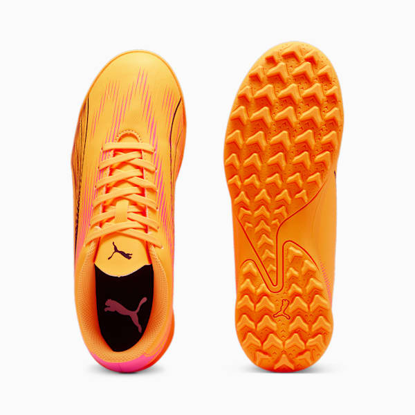 Tacos de fútbol juvenil ULTRA PLAY TT, Sun Stream-PUMA Black-Sunset Glow, extralarge