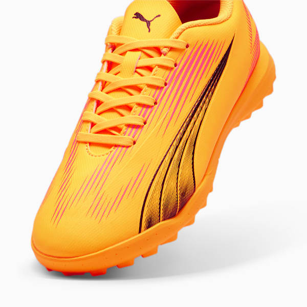 Tacos de fútbol juvenil ULTRA PLAY TT, Sun Stream-PUMA Black-Sunset Glow, extralarge