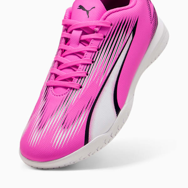 ULTRA PLAY IT Big Kids' Soccer Cleats, Poison Pink-PUMA White-PUMA Black, extralarge