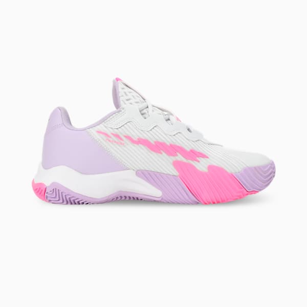 NOVA Elite Women's Padel Shoes, Silver Mist-PUMA White-Vivid Violet, extralarge-IND
