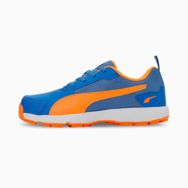 Cricket High Run Men's Shoes, Bluemazing-Orange Glow-PUMA White, extralarge-IND