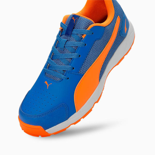 Cricket High Run Men's Shoes, Bluemazing-Orange Glow-PUMA White, extralarge-IND