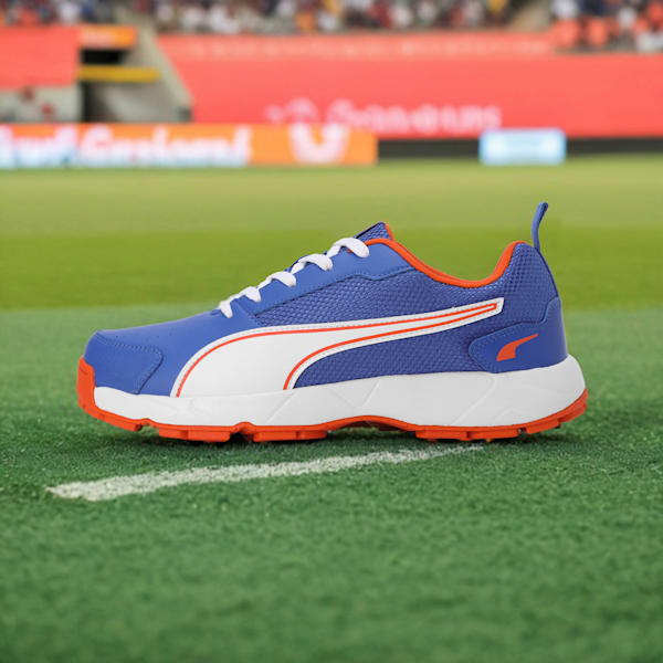 Cricket High Run Men's Shoes, Royal Sapphire-PUMA White-Cayenne Pepper, extralarge-IND