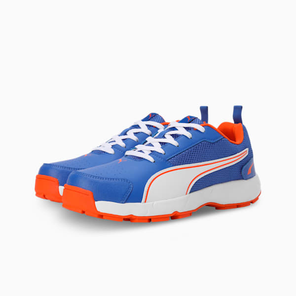 Cricket High Run Men's Shoes, Royal Sapphire-PUMA White-Cayenne Pepper, extralarge-IND