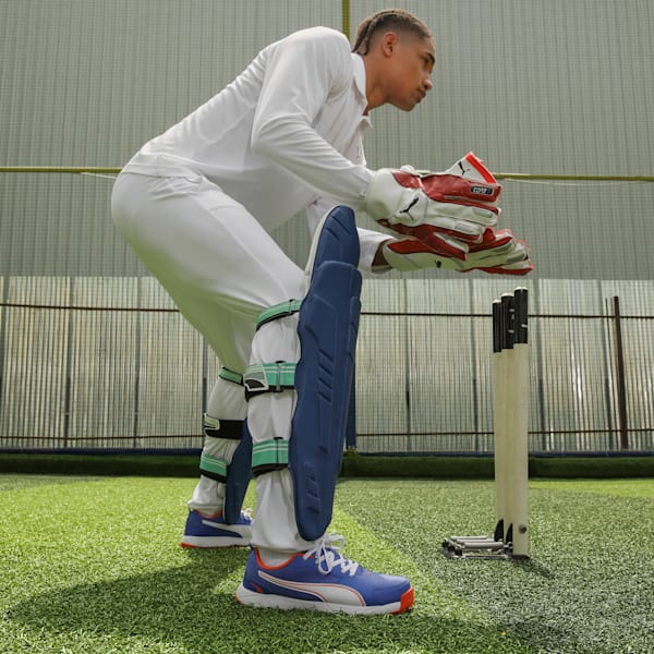 Cricket High Run Men's Shoes, Royal Sapphire-PUMA White-Cayenne Pepper, extralarge-IND