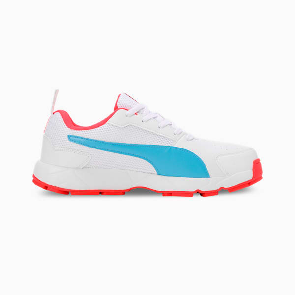 Cricket High Run Men's Shoes, PUMA White-Ethereal Blue, extralarge-IND