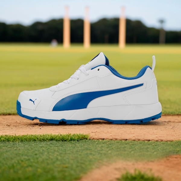 Cricket Classic Cat Men's Shoes, PUMA White-PUMA Team Royal-PUMA Silver, extralarge-IND