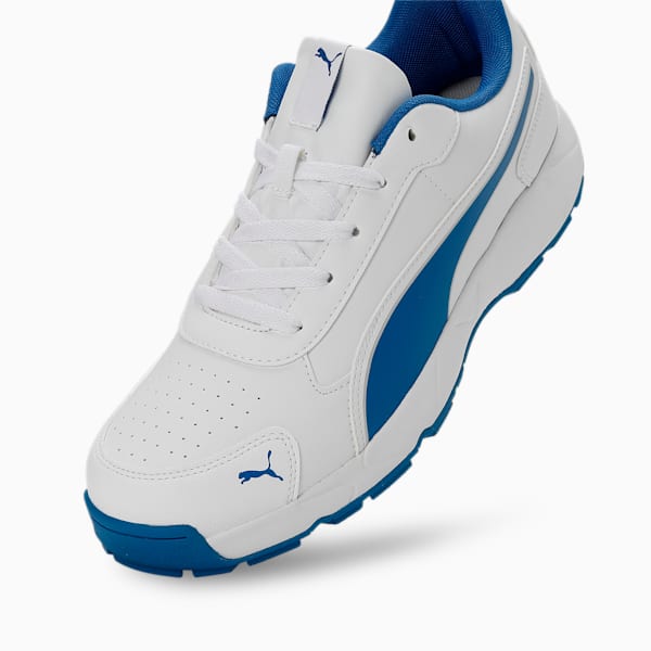 Cricket Classic Cat Men's Shoes, PUMA White-PUMA Team Royal-PUMA Silver, extralarge-IND