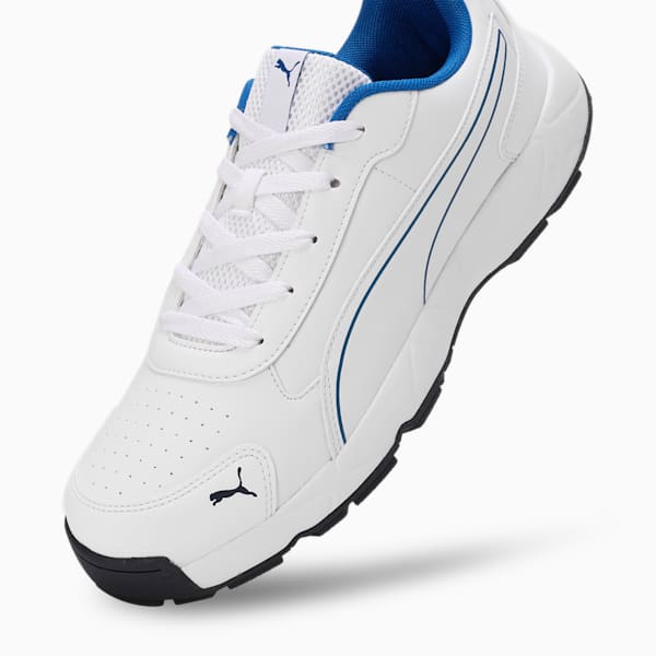 Cricket Classic Cat Men's Shoes, PUMA White-PUMA Navy-PUMA Team Royal Blue, extralarge-IND