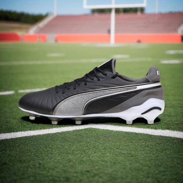 KING ULTIMATE FG/AG Football Boots, PUMA Black-PUMA White-Cool Dark Gray, extralarge-IND